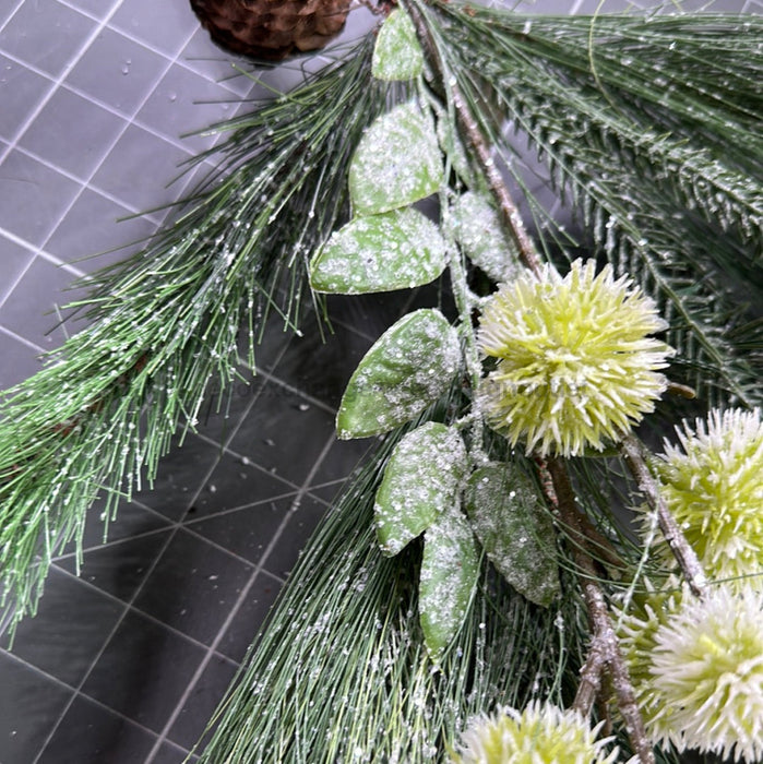 Pvc Fosted Pine Spray 38121 Greenery