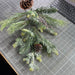 Pvc Pine W/Cone Frst Spray 38131 Greenery