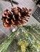 Pvc Pine W/Cone Frst Spray 38131 Greenery