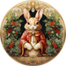 Rabbit Sign Elegant Decoe-4668 For Wreath 10 Round Metal