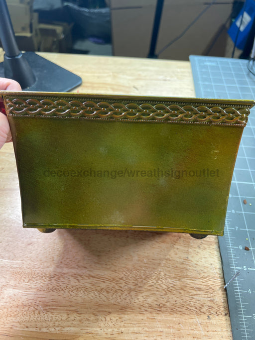 Rect Breaided Edge Patina Sm 151Pt-S Container