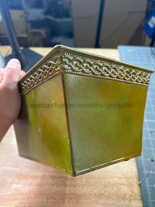 Rect Breaided Edge Patina Sm 151Pt-S Container
