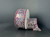 Red-Gr-Fuch-Gld Heavy Confetti Glitr 1.5’’X10Y 73571-09-28 Ribbon