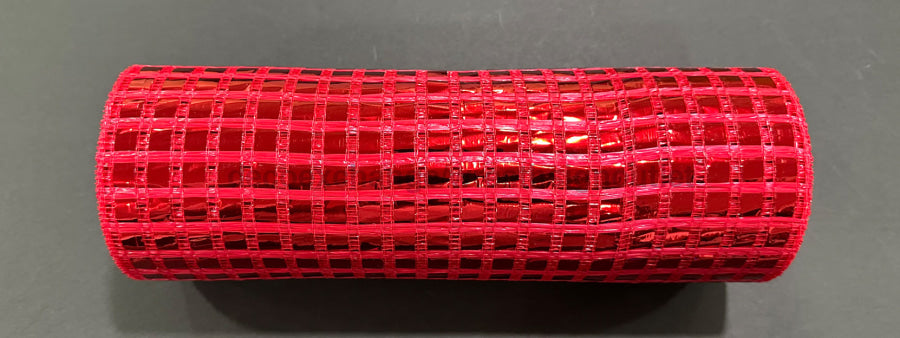 Red Mtlc Wide Mtlc Mesh 10’’X10Y XB254110-12 Mesh