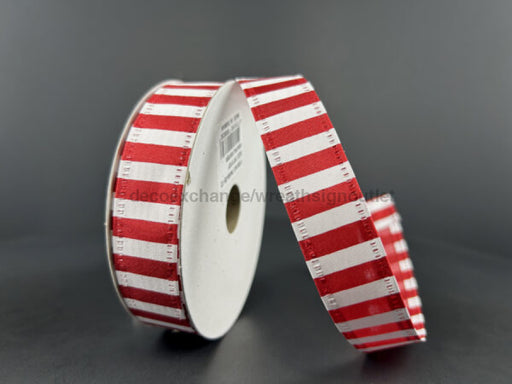 Red Stn/Wht Dots Wired 7/8’X10Y 76466-05-12 Ribbon