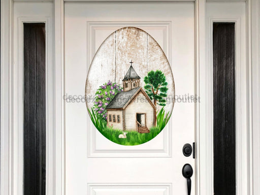 Religious Easter Egg Sign Wood Sign Door Hanger Decoe-W-422 22