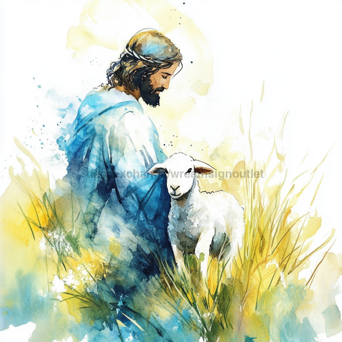 Religious Easter Sign, DCO-13474, Sign For Wreath, 10x10" Metal Sign