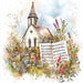 Religious Sign, Church Sign, DCO-02411, Sign For Wreath, 10x10 Metal Sign