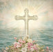 Religious Sign, Cross Sign, DCO-02392, Sign For Wreath, 10x10 Metal Sign
