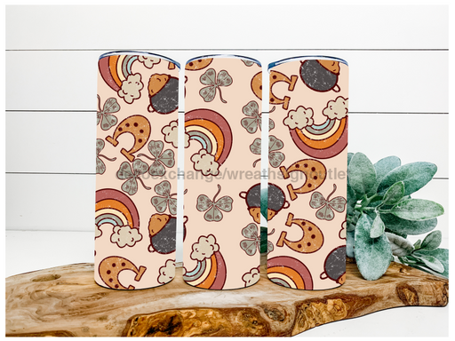 Retro St Patricks Day 20 oz Skinny Tumbler DECOETUMBLER-025 - DecoExchange