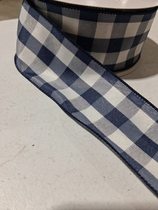 Navy-Wht Buffalo Plaid, 2.5"X50Y 841-40-042 - DecoExchange®
