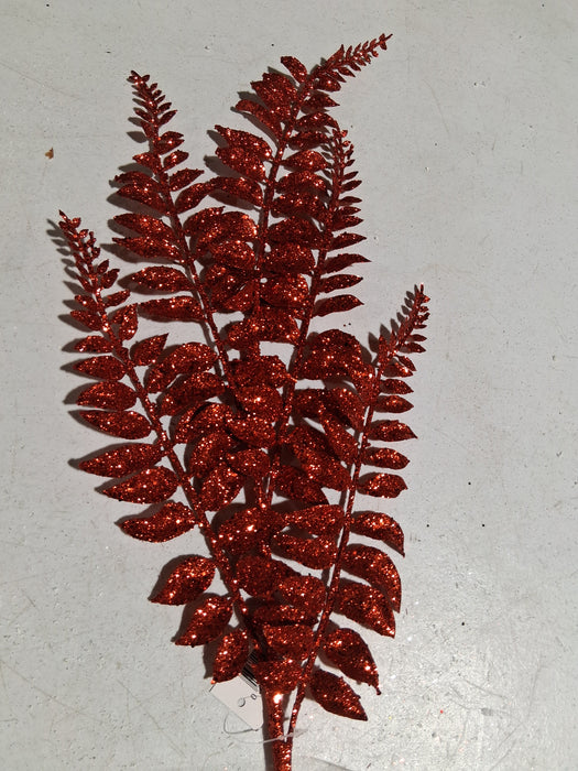 Christmas Fern Spray - Red - 68693