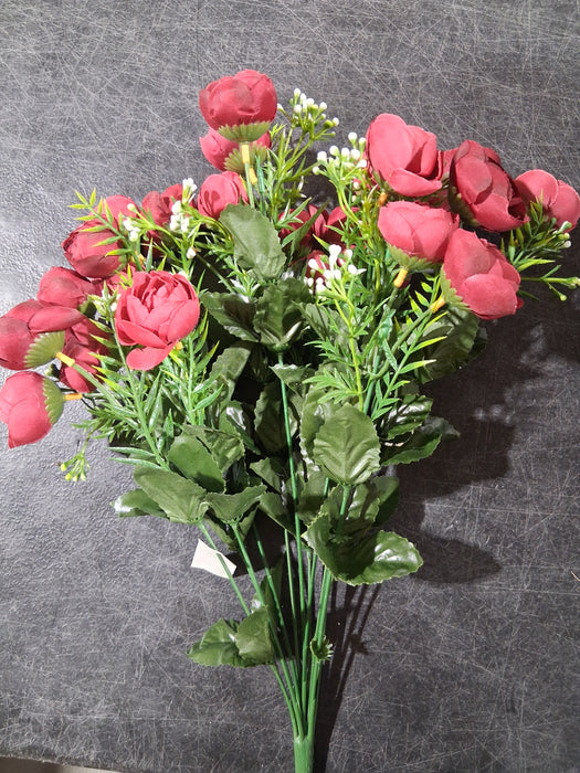 Mini Camellia Bush - 12 Stems - Burgundy Mix - 37122