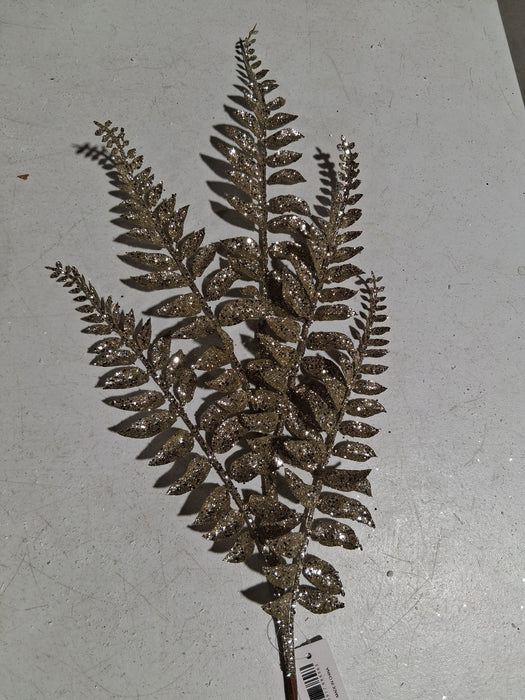 Christmas Fern Spray - Champagne - 68696