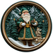 Santa Claus Wall Art, MB-00053, Sign For Wreath, 10" Metal Sign