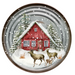 Santa Sign, Christmas Sign, DECOE-4819, 10" Metal Round - DecoExchange®