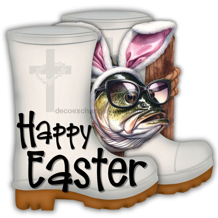 Shrimp Boots Door Hanger Happy Easter Wood Sign Decoe-W-903676 22