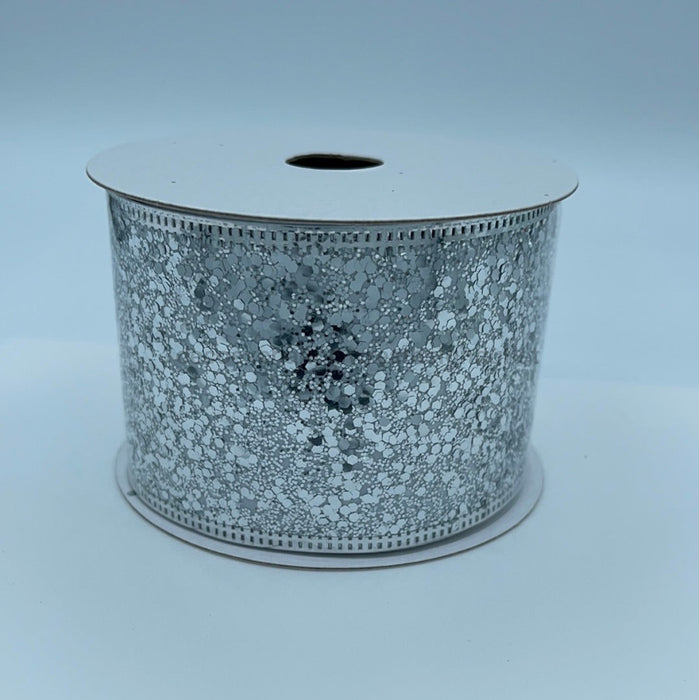 Silver Super Glit, 2.5"X10Y 75102-40-16 - DecoExchange