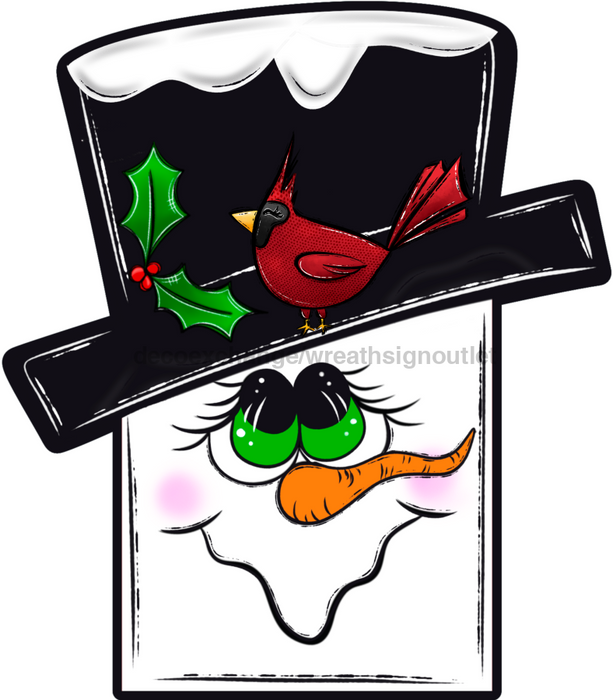 Snowman Sign, Christmas wood sign, DECOE-W-90085, 22" Door Hanger - DecoExchange®