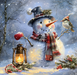 Snowman Sign, DCO-102580, Sign For Wreath, 10x10in Metal Sign