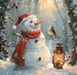 Snowman Sign, DCO-102581, Sign For Wreath, 10x10in Metal Sign