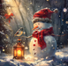 Snowman Sign, DCO-102582, Sign For Wreath, 10x10in Metal Sign