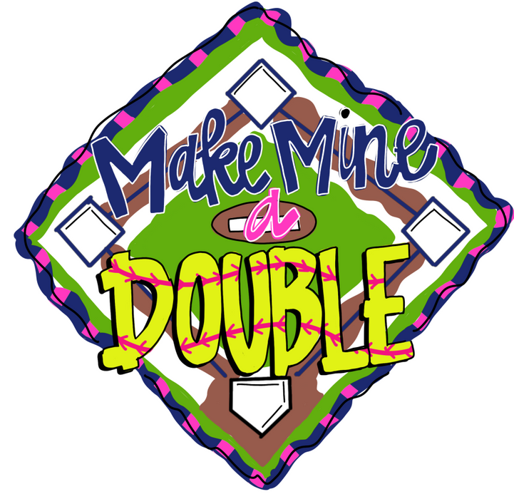 Softball Door Hanger Sports Decoe-W-786-Dh 22’ Wood