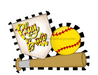 Softball Door Hanger Sports Decoe-W-903727 22’ Wood