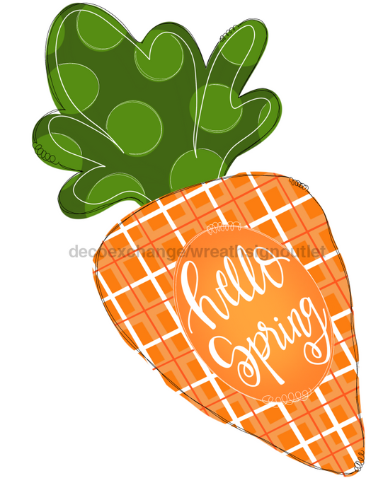 Spring Carrot Door Hanger Tww-W-0017 22’ Wood