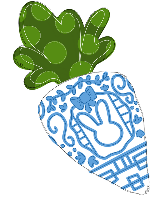 Spring Carrot Door Hanger Tww-W-0020 22’ Wood