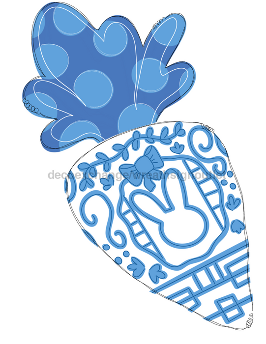 Spring Carrot Door Hanger Tww-W-0021 22’ Wood