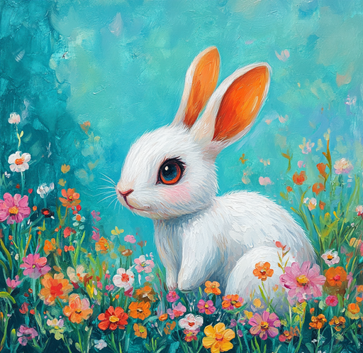 Spring Rabbit Sign, DCO-13414, Sign For Wreath, 10x10" Metal Sign