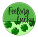 St Patricks Day Sign, Feeling Lucky Sign, PCD-W-156-DH, 22" Door Hanger