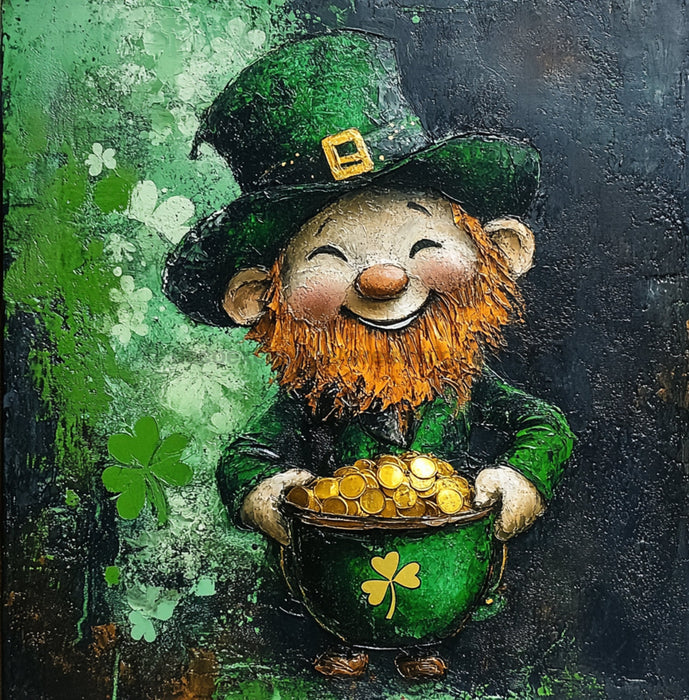 St Patricks Day Sign, Leprechan Sign, DCO-02321, Sign For Wreath, 10x10 Metal Sign