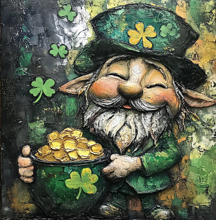 St Patricks Day Sign, Leprechan Sign, DCO-02322, Sign For Wreath, 10x10 Metal Sign