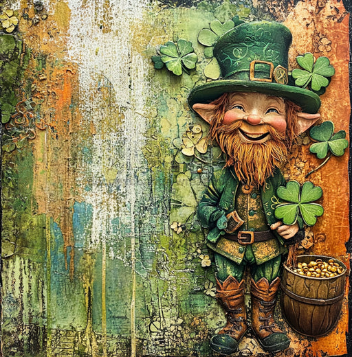 St Patricks Day Sign, Leprechan Sign, DCO-02329, Sign For Wreath, 10x10 Metal Sign