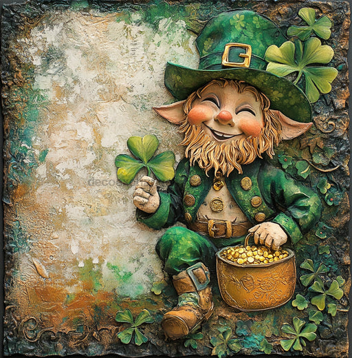 St Patricks Day Sign, Leprechan Sign, DCO-02334, Sign For Wreath, 10x10 Metal Sign