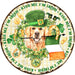 St Patricks Day Sign Rustic Decoe-4780 10 Metal Round