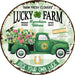 St Patricks Day Sign Rustic Decoe-4781 10 Metal Round