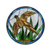 Stained Glass Sign, Pheasent Sign, DECOE-4044, 10" Metal Round