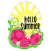 Summer Door Hanger Hello Watermelon Wood Sign Decoe-W-528-Hs 22