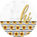 Sunflower Door Hanger Dco-01607-Dh 18’ Round Wood