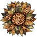 Sunflower, Fall Flower, Animal Print Flower, Army Flower, wood sign, DECOE-W-075 - DecoExchange®