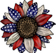 Sunflower, Patriotic Flower, American Flower, wood sign, DECOE-W-083 - DecoExchange®