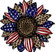 Sunflower, Patriotic Flower, American Flower, wood sign, DECOE-W-084 - DecoExchange®