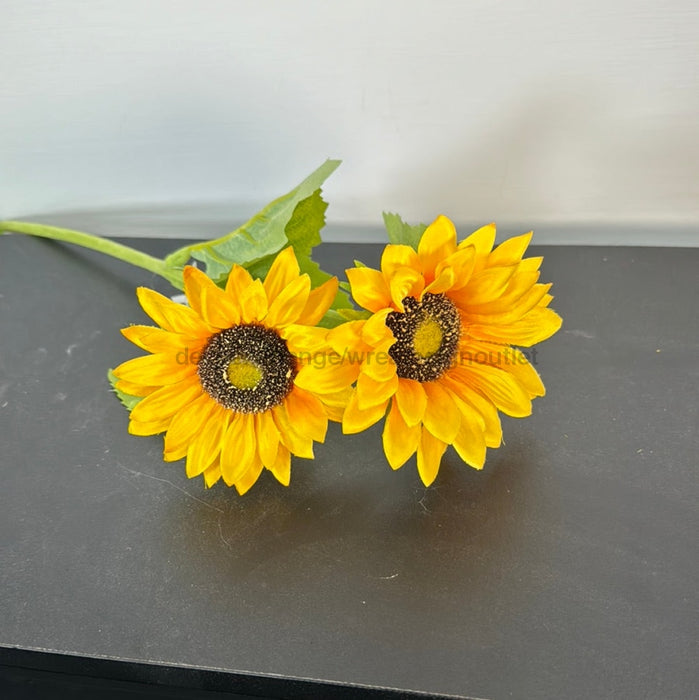 Sunflower X 2 Yellow 12391 Greenery