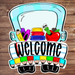 Teacher Door Hanger Welcome Truck Wood Sign Decoe-W-323-Welcome 22