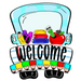 Teacher Door Hanger Welcome Truck Wood Sign Decoe-W-323-Welcome 22