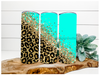 Teal Leopard Tumbler, 20 oz Skinny Tumbler DECOETUMBLER-101 - DecoExchange
