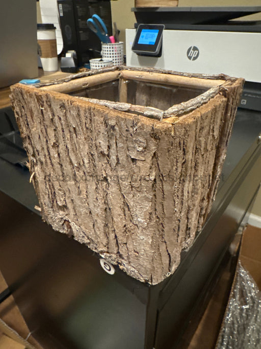 Tree Bark Cube Medium 794442 Container